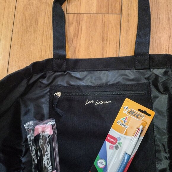 Victoria Secret Love tote& NEW Keychain,set... - Picture 4 of 14